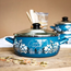 Кастрюля эмалированная METALAC Blue, стеклянная крышка, 24 cм, 5 л, изображение 3