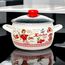 Кастрюля эмалированная METALAC Kitchen, стеклянная крышка, 16 cм, 2.2 л