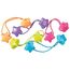 Elastice TITANIA "Start", cu margele duble, 5 buc., roz, albastru, portocaliu, violet, verde, 2 image