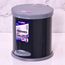 Cos gunoi inox EUROGOLD Hermes, cu pedala, negru, 12 l