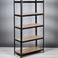 Cтеллаж складской FUNFIT Metal Storage, 180x90x40 cм, (3265) Black