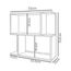 Стеллаж REMAKS Asimetrik 2, Antharacite/White, изображение 2