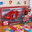 Пожарный вертолет JSTOYS, красный, со звуками и светом, 1:20