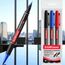 Set de markere permanente ERICHKRAUSE P-80, cu doua fete, 3 buc
